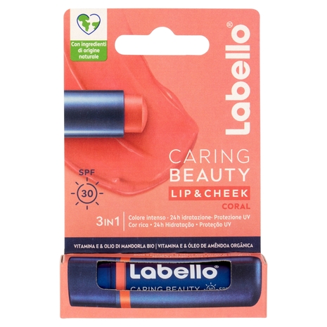 Labello Caring Beauty Lip & Cheek Coral SPF 30 4,8 g